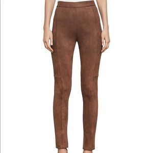 $138 NWT BCBG MAX AZRIA FAUX SUEDE LEGGINGS XS